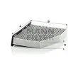 Filtre, air de l'habitacle MANN-FILTER CUK 2939 - Visuel 2