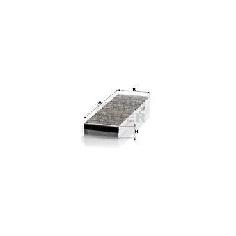 Filtre, air de l'habitacle MANN-FILTER CUK 3023-2