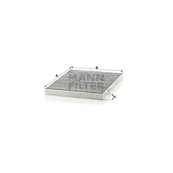 Filtre, air de l'habitacle MANN-FILTER