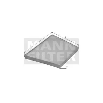 Filtre, air de l'habitacle MANN-FILTER CUK 3172/1