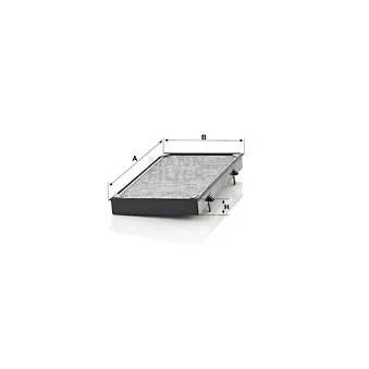 Filtre, air de l'habitacle MANN-FILTER CUK 3454