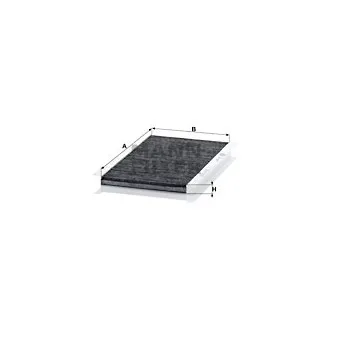 Filtre, air de l'habitacle MANN-FILTER CUK 3455