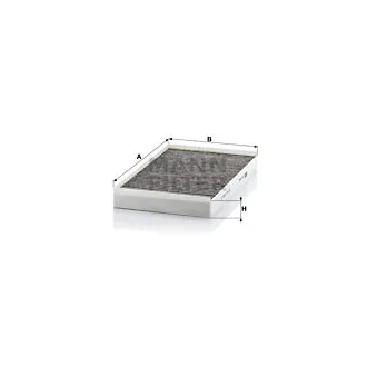 Filtre, air de l'habitacle MANN-FILTER CUK 3540