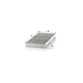 Filtre, air de l'habitacle MANN-FILTER CUK 3567