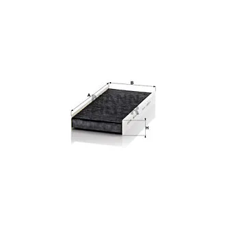 Filtre, air de l'habitacle MANN-FILTER CUK 3847