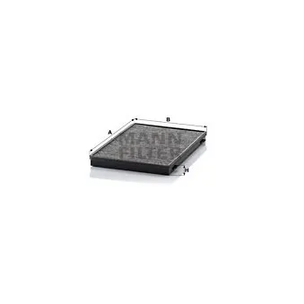 Filtre, air de l'habitacle MANN-FILTER CUK 3943
