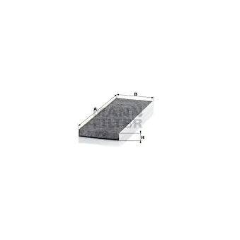 Filtre, air de l'habitacle MANN-FILTER CUK 4151