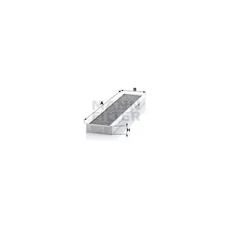 Filtre, air de l'habitacle MANN-FILTER CUK 4624