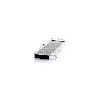 Filtre, air de l'habitacle MANN-FILTER CUK 5258