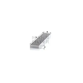 Filtre, air de l'habitacle MANN-FILTER CUK 5480