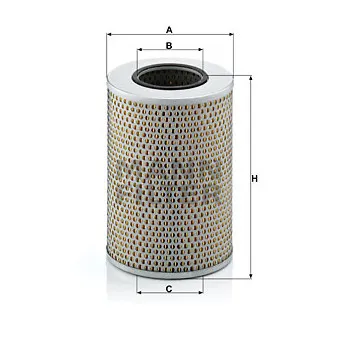 Filtre, système hydraulique de travail MANN-FILTER H 1290/1