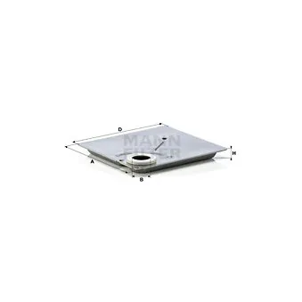 Filtre hydraulique, boîte automatique MANN-FILTER H 1615 x KIT
