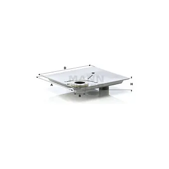 Filtre hydraulique, boîte automatique MANN-FILTER H 1615/1 x KIT