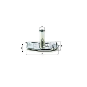 Filtre hydraulique, boîte automatique MANN-FILTER H 187/1 KIT