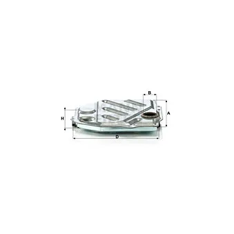 Filtre hydraulique, boîte automatique MANN-FILTER H 1914/2 KIT