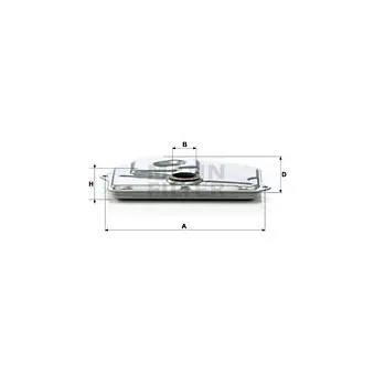 Filtre hydraulique, boîte automatique MANN-FILTER H 199 KIT