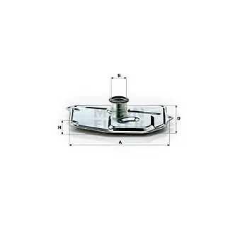 Filtre hydraulique, boîte automatique MANN-FILTER H 199/3