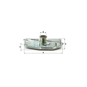 Filtre hydraulique, boîte automatique MANN-FILTER H 199/3 KIT