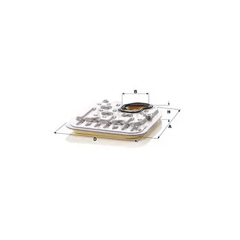 Filtre hydraulique, boîte automatique MANN-FILTER H 20 002 KIT