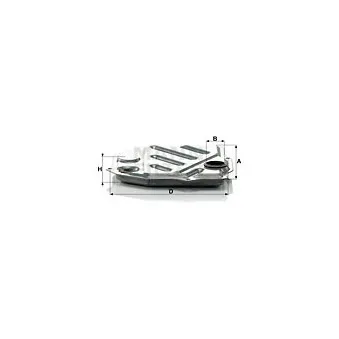 Filtre hydraulique, boîte automatique MANN-FILTER H 2014 x KIT