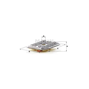 Filtre hydraulique, boîte automatique MANN-FILTER H 2019 KIT
