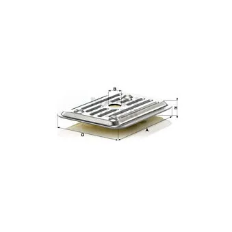 Filtre hydraulique, boîte automatique MANN-FILTER H 2019 KIT 2