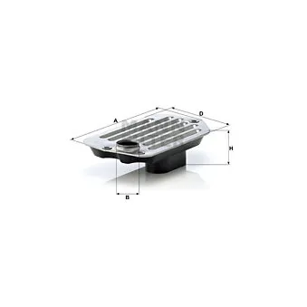 Filtre hydraulique, boîte automatique MANN-FILTER H 2120 x KIT