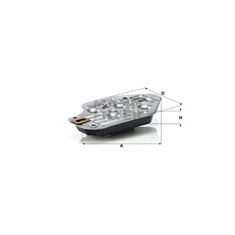 Filtre hydraulique, boîte automatique MANN-FILTER H 2426 KIT
