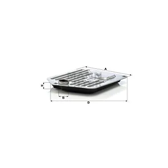 Filtre hydraulique, boîte automatique MANN-FILTER H 2522 x KIT