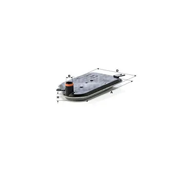 Filtre hydraulique, boîte automatique MANN-FILTER H 2826 KIT