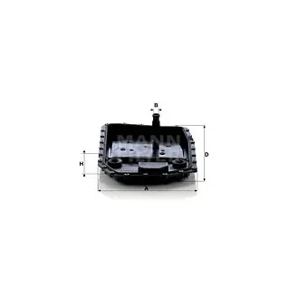 Carter d'huile, boîte automatique MANN-FILTER H 50 001
