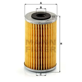 Filtre à huile MANN-FILTER H 715/1 n