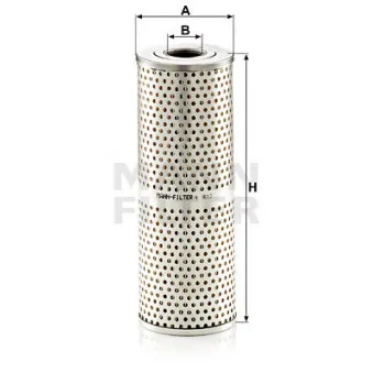 Filtre, système hydraulique de travail MANN-FILTER H 8012