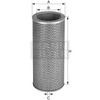 Filtre hydraulique, boîte automatique MANN-FILTER HD 1060/2