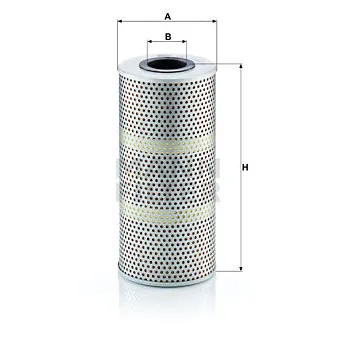 Filtre, système hydraulique de travail MANN-FILTER HD 1164/1 x