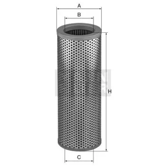 Filtre, système hydraulique de travail MANN-FILTER HD 15 117