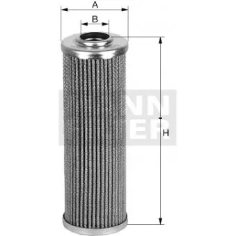 Filtre, système hydraulique de travail MANN-FILTER HD 514/2