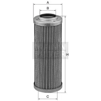Filtre, système hydraulique de travail MANN-FILTER HD 624