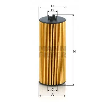 Filtre à huile MANN-FILTER HU 6008 z
