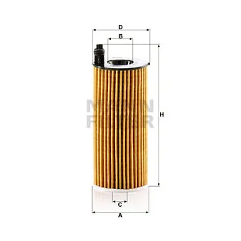 Filtre à huile MANN-FILTER HU 6014 z