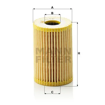 Filtre à huile MANN-FILTER HU 610 x