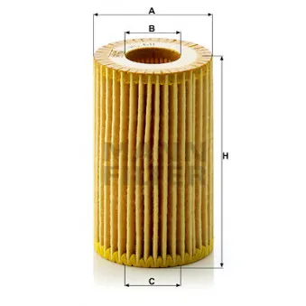 Filtre à huile MANN-FILTER HU 611 x