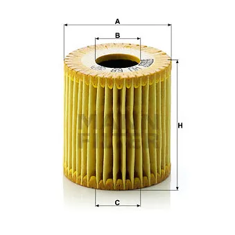 Filtre à huile MANN-FILTER HU 68 x