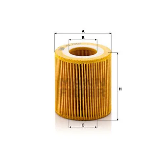 Filtre à huile MANN-FILTER HU 7002 z
