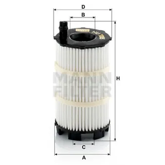 Filtre à huile MANN-FILTER HU 7005 x