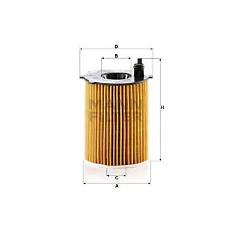 Filtre à huile MANN-FILTER HU 7033 z