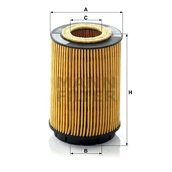 Filtre à huile MANN-FILTER HU 713 x
