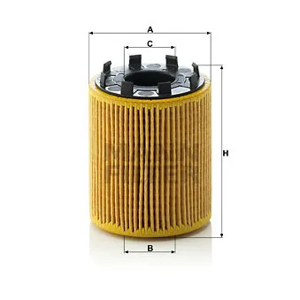 Filtre à huile MANN-FILTER HU 713/1 x