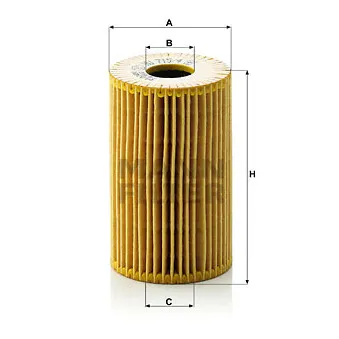 Filtre à huile MANN-FILTER HU 715/4 x