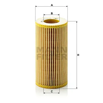 Filtre à huile MANN-FILTER HU 719/8 x